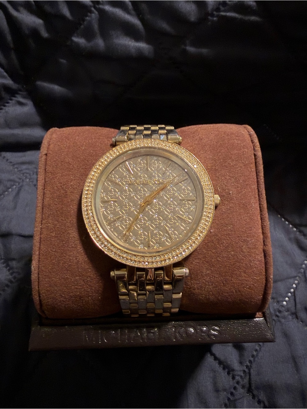 Michael Kors Gold-tone Crystal Accent Women's Watch